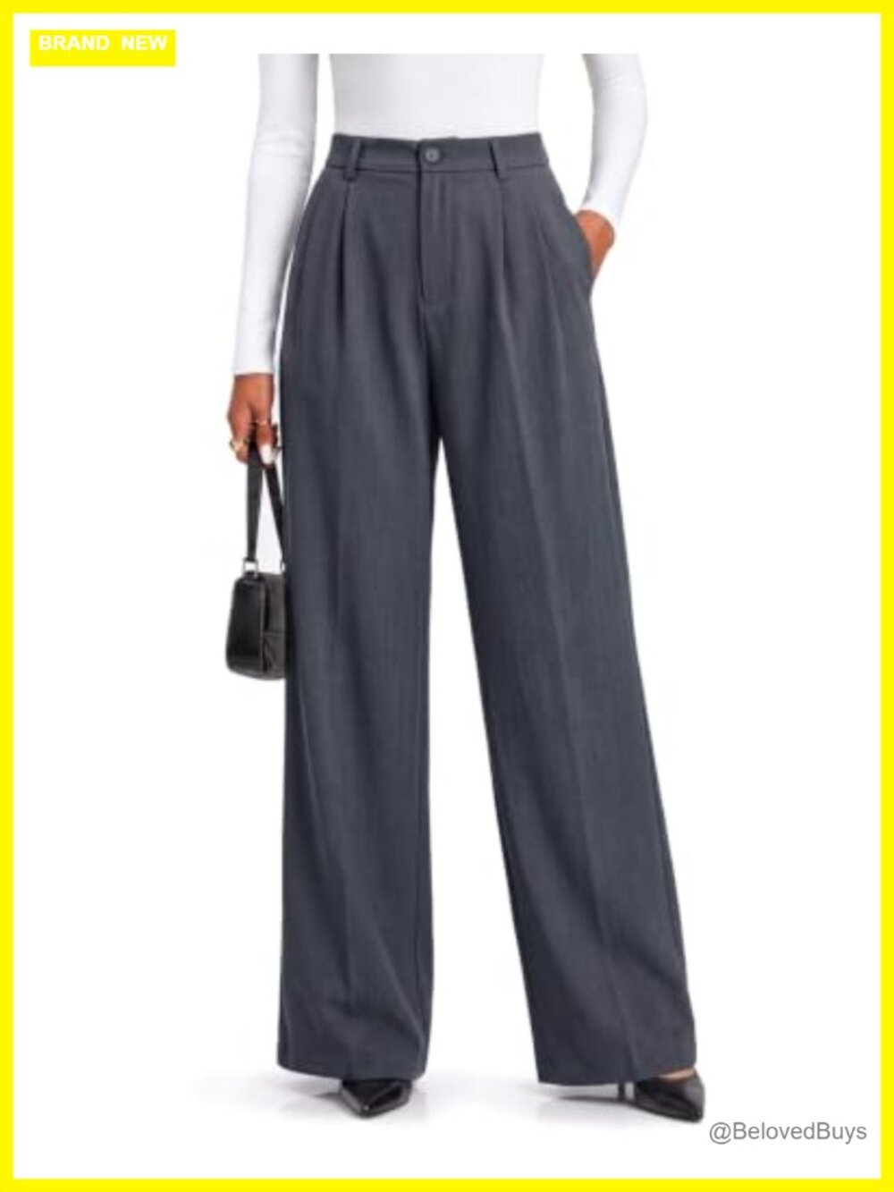 Wide Leg Dress Pants Business Casual Tall Women's Relaxed Fit